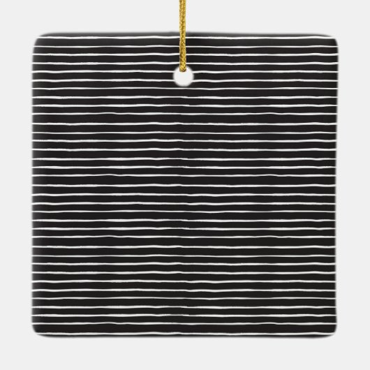 Eenvoudig 4 Fotocollage Script Vrolijk Kerstfeest Keramisch Ornament (Achterkant)