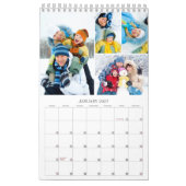 Eenvoudig 4 foto's per maand kalender (Jan 2027)