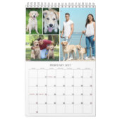 Eenvoudig 4 foto's per maand kalender (Feb 2027)