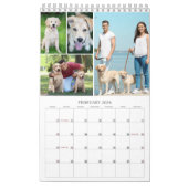 Eenvoudig 4 foto's per maand kalender (Feb 2026)