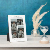 Eenvoudig 4 Photo Collage Afstuderen Gift Fotoplaat (Zijkant)