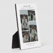 Eenvoudig 4 Photo Collage Afstuderen Gift Fotoplaat (Zijkant)