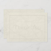 Eenvoudig 4 sympathie Hartelijk dank voor flatkaar Bedankkaart (Voorkant / Achterkant)