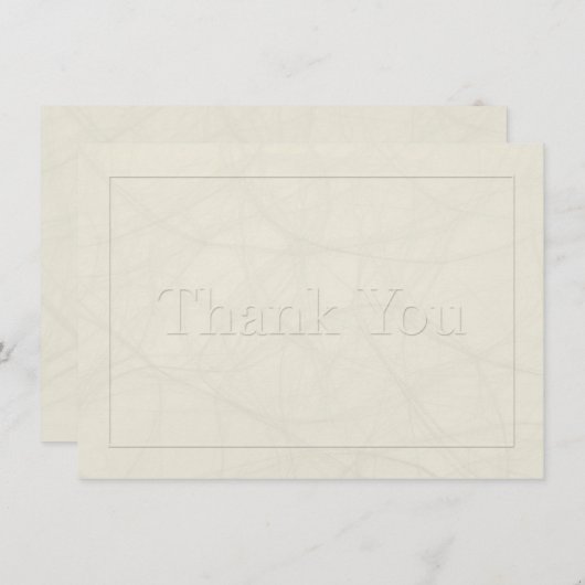 Eenvoudig 4 sympathie Hartelijk dank voor flatkaar Bedankkaart (Voorkant / Achterkant)