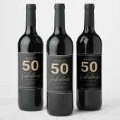 Eenvoudig 50- en Fabulous Personal Wine Label Wijn Etiket (Flessen)