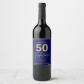 Eenvoudig 50- en Fabulous Personal Wine Label Wijn Etiket (Voorkant)