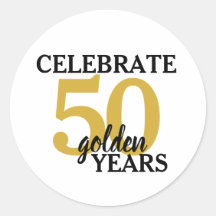 Eenvoudig 50-jarig jubileum vieren 50 gouden jaren