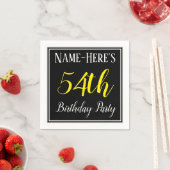 Eenvoudig, 54e verjaardagsfeestje w / aangepaste n servet (Insitu)