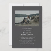 Eenvoudig 5 foto collage afstudeerfeest kaart (Achterkant)