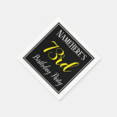 Eenvoudig, 73e verjaardagsfeestje w / aangepaste n servet (Hoek)