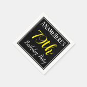 Eenvoudig, 79e verjaardagsfeestje w / aangepaste n servet (Hoek)