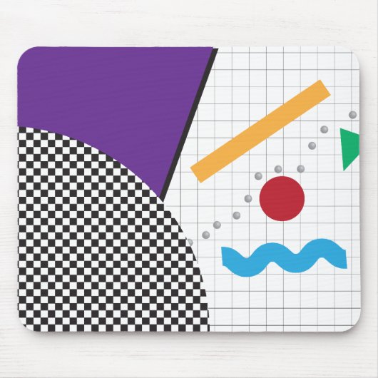 Eenvoudig 80s Mousepad Muismat (Voorkant)