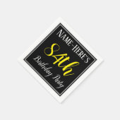 Eenvoudig, 84e verjaardagsfeestje w / aangepaste n servetten (Hoek)