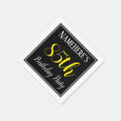 Eenvoudig, 85e verjaardagsfeestje w / aangepaste n servet (Hoek)