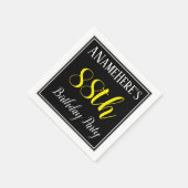 Eenvoudig, 88ste verjaardagsfeestje w / aangepaste servetten