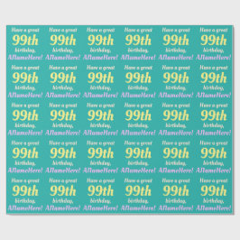 Eenvoudig 99e Birthday Wrapping Paper Cadeaupapier