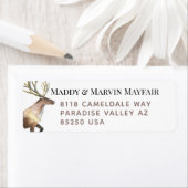 Eenvoudig-aan-gelezen het etiket van het het Adres (Insitu)