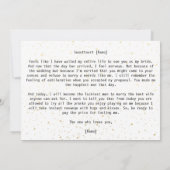 Eenvoudig aan mijn bruid op onze huwelijksdag (Achterkant)