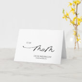 Eenvoudig aan mijn moeder huwelijksdag cadeau van  kaart (Gele Bloem)