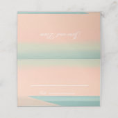 Eenvoudig aan zee gevouwen plaatskaartje (Buitenkant ongevouwen)