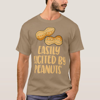Eenvoudig aangehaald door pinda's Tasty Funny Gend T-shirt