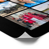 Eenvoudig aangepast 45-pierkanaals fotocollage poster (Hoek)
