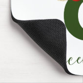 Eenvoudig aangepast, aangepast kerstfeest muismat (Hoek)