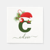 Eenvoudig aangepast, aangepast kerstfeest servet (Voorkant)