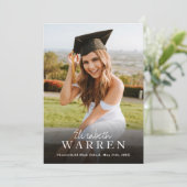 Eenvoudig aangepast Afstuderen voor moderne fotogr Aankondiging (Staand voorkant)