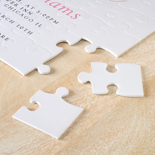 Eenvoudig aangepast Baby shower voor computergebru Legpuzzel (Zijkant)