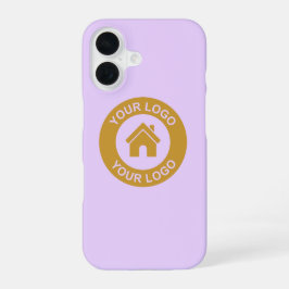 Eenvoudig aangepast bedrijfslogo iPhone 16 hoesje