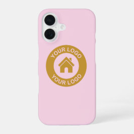 Eenvoudig aangepast bedrijfslogo iPhone 16 hoesje