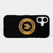 Eenvoudig aangepast bedrijfslogo iPhone 16 hoesje (Achterkant horizontaal)