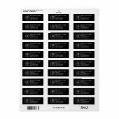 Eenvoudig aangepast bedrijfslogo professioneel bed etiket (Full Sheet)