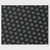 Eenvoudig aangepast bedrijfspatroon Logo Cadeaupapier (Vlak)