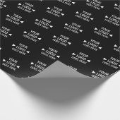 Eenvoudig aangepast bedrijfspatroon Logo Cadeaupapier (Hoek)