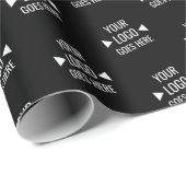 Eenvoudig aangepast bedrijfspatroon Logo Cadeaupapier (Rol Hoek)