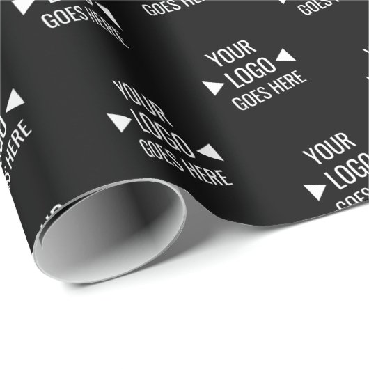 Eenvoudig aangepast bedrijfspatroon Logo Cadeaupapier (Rol Hoek)