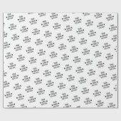 Eenvoudig aangepast bedrijfspatroon Logo Cadeaupapier (Vlak)