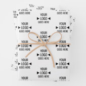 Eenvoudig aangepast bedrijfspatroon Logo Inpakpapier Vel (In situ)