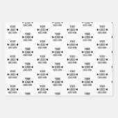 Eenvoudig aangepast bedrijfspatroon Logo Inpakpapier Vel (Voorkant)