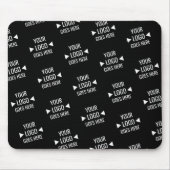 Eenvoudig aangepast bedrijfspatroon Logo Muismat (Voorkant)