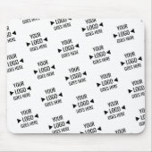 Eenvoudig aangepast bedrijfspatroon Logo Muismat (Voorkant)