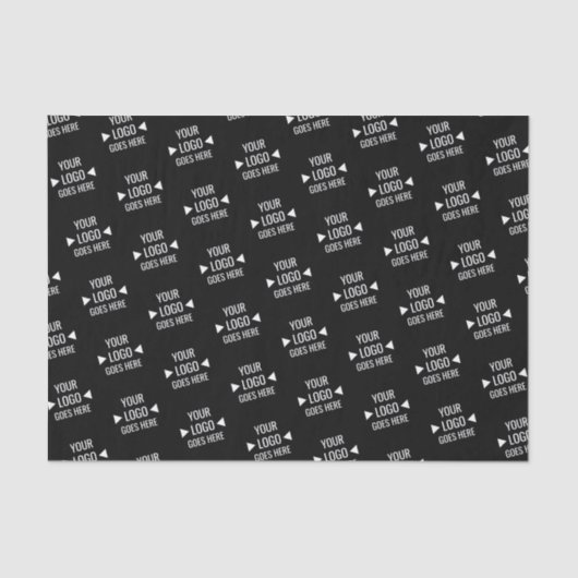 Eenvoudig aangepast bedrijfspatroon Logo Tissuepapier (Voorkant)