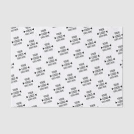 Eenvoudig aangepast bedrijfspatroon Logo Tissuepapier