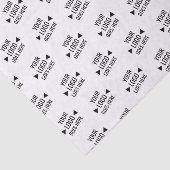 Eenvoudig aangepast bedrijfspatroon Logo Tissuepapier (Detail)