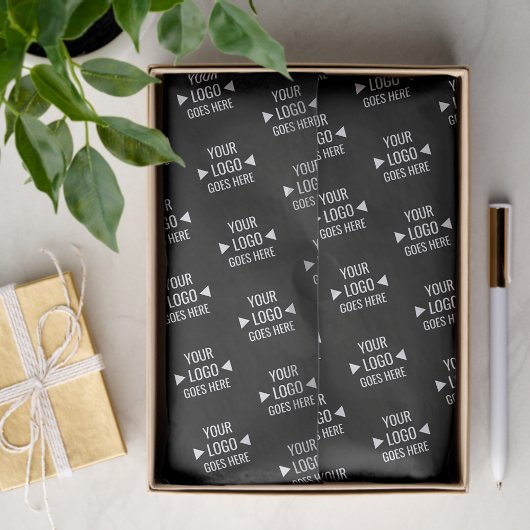 Eenvoudig aangepast bedrijfspatroon Logo Tissuepapier