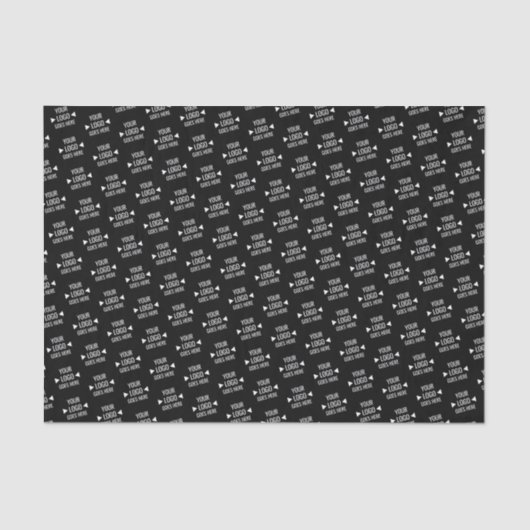 Eenvoudig aangepast bedrijfspatroon Logo Tissuepapier (Voorkant)