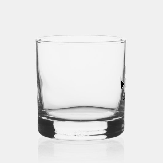 Eenvoudig aangepast bedrijfspatroon Logo Whisky Glas (Rechts)