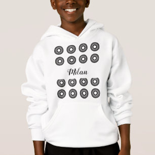 eenvoudig aangepast BLACK mandala monogram voeg jo